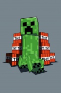 Detská fleecová deka Minecraft TNT