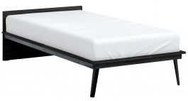 Študentská posteľ 100x200cm Nebula - čierna/šedá