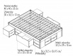Posteľ z masívu 90x200cm s výsuvným nočným stolíkom a úložným priestorom Diablo - rozmery