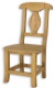 Jedálenská stolička z masívu SIL 03 sedliacka - K01