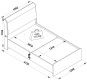 Študentská posteľ 120x200 s úložným priestorom Magnus - rozmery