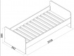Detská posteľ 90x200 Spencer - rozmery