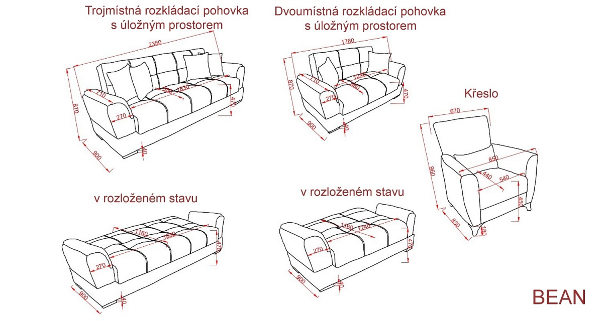 Dvojmiestna rozkladacia pohovka s úložným priestorom bean - hnedá.

 

Kostra pohovky je vyrobená z vysoko kvalitného lamina a kovu, zatiaľ čo polstrovanie je tvorené z peny hustoty 28 a bonellových pružín.

 

Rozmery dvojmiestne rozkladacia pohovka s úložným priestorom Bean sú 176x87x90cm (š, v, h).

 

Všetky produkty z kolekcie Bean a ďalšie pohovky od rovnakého výrobcu nájdete v súvisiacich produktoch.


Farba na fotografii sa môže ľahko líšiť oproti reálnemu výrobku. Príčinou môže byť zobrazovanie farieb monitora či rôzne nasvietenie výrobkov pri fotení.