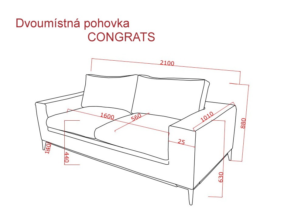 Dvojmiestna pohovka congrats - béžová.

S kostrou z kovu a lamina, je pripravená zdokonaliť váš domov.

 

 

Rozmery dvojmiestnej pohovky Congrats sú 210x88x101cm (š, v, h).

 

Ďalšie sedacie súpravy a pohovky nájdete nižšie v súvisiacich produktoch.

 

 

Farba na fotografii sa môže ľahko líšiť oproti reálnemu výrobku.