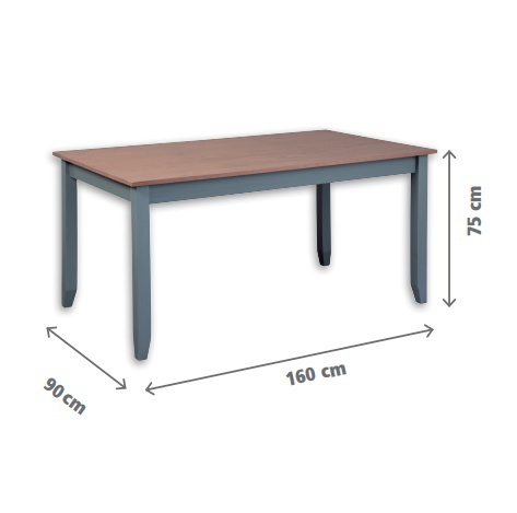 Jedálenský stôl weston - šedá/hnedá.

 

Jedálenský stôl je stredobodom každého domova, a tak ho treba vyberať s rozvahou.

 

Rozmery jedálenského stola Weston sú 160x75x90cm (š, v, h).

 

Všetky produkty z kolekcie Weston nájdete nižšie v súvisiacich produktoch.