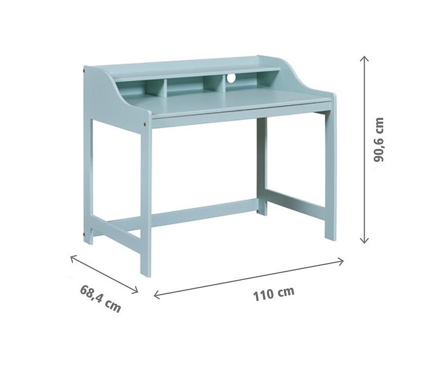 Písací stôl z masívu zani - zelená.

 

Kvalitný písací stôl je základom, ktorý nesmie v detskej či študentskej izbe chýbať.

 

Rozmery písacieho stola Zani sú 110x90,6x68,4cm (š, v, h).

 

Všetky produkty z kolekcie Zani nájdete nižšie v súvisiacich produktoch.