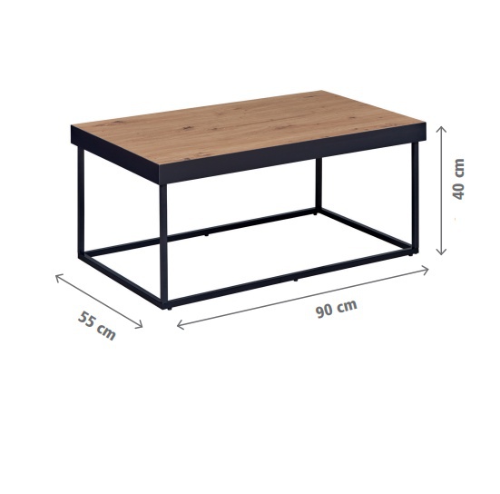 Konferenčný stolík adelia - dub artisan/černá.

 

Rozmery konferenčného stolíka Adelia sú 90x40x55cm (š, v, h).

 

Všetky produkty z kolekcie Adelia a ďalšie konferenčné stolíky od rovnakého výrobcu nájdete nižšie v súvisiacich produktoch.