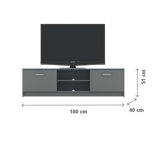 Tv stolík wren - šedá.

 

Široký televízny stolík je uprostred vybavený 2 priehradkami, kde sa nachádza priestor na audiovizuálne zariadenie.

 

Rozmery TV stolíka Wren sú 180x51x40cm (š, v, h).

 

Všetky produkty z kolekcie Wren nájdete nižšie v súvisiacich produktoch.