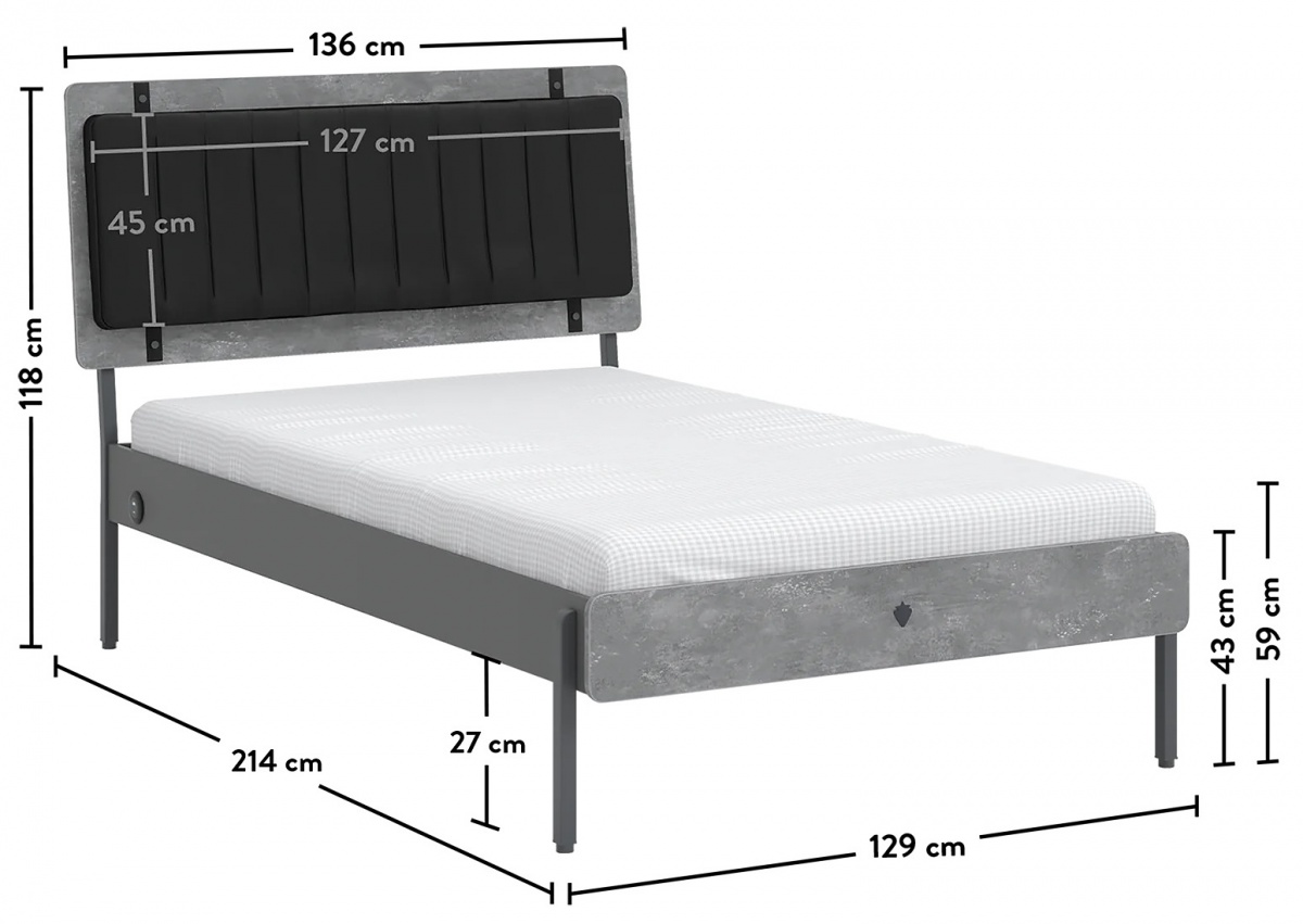 Študentská posteľ 120x200cm pluto - šedá/čierna.

 

 

Študentská posteľ Pluto je prevedená veľmi moderne a splní vysoké nároky teenagera.

 


Rozmery študentskej postele Pluto sú 136,2x118,2x213,7cm (š, v, h).

 


Všetky produkty z kolekcie Pluto nájdete nižšie v súvisiacom tovare.