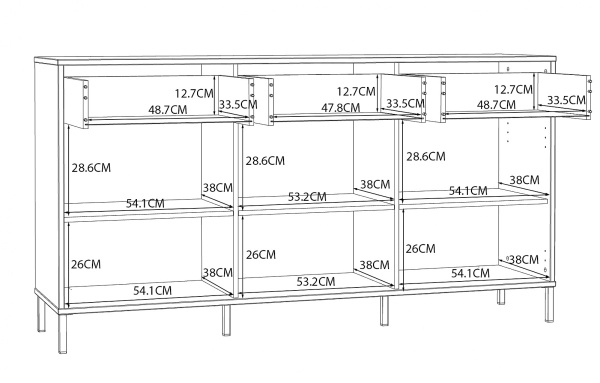 Široká komoda bayon - béžová.

 

Luxusná kombinovaná komoda je praktickým kúskom do každej domácnosti.

 

Rozmery širokej komody Bayon sú 168,4x89,6x41,5cm (š, v, h).

 

Všetky produkty z kolekcie Bayon nájdete nižšie v súvisiacich produktoch.