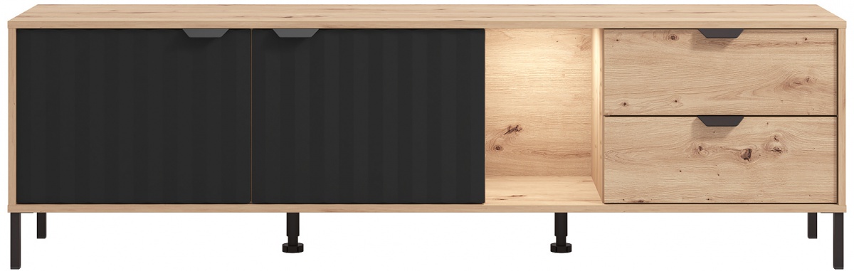 Tv stolík s osvetlením xaden - dub artisan/čierna.

 

TV stolík je absolútnou nevyhnutnosťou každej obývacej izby.

 

Rozmery TV stolíka s osvetlením Xaden sú 182,5x54x40cm (š, v, h).

 

Všetky produkty z kolekcie Xaden nájdete nižšie v súvisiacich produktoch.