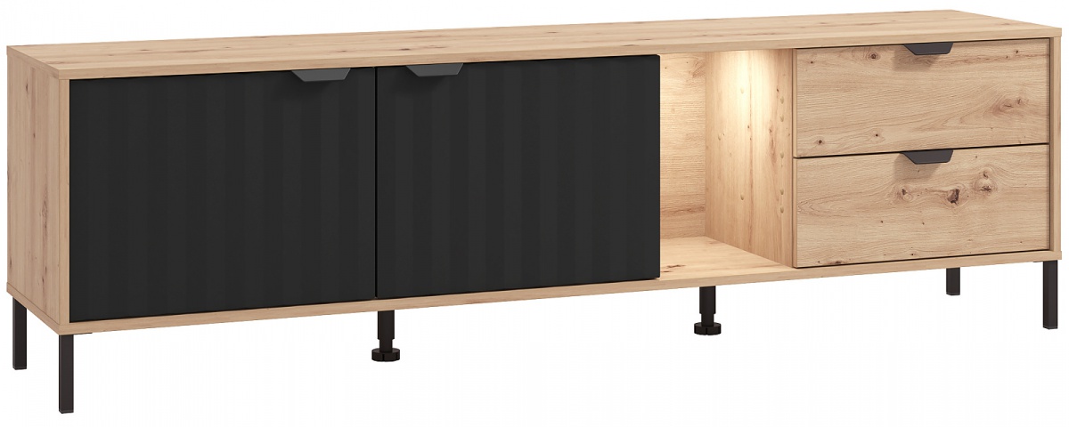 Tv stolík s osvetlením xaden - dub artisan/čierna.

 

TV stolík je absolútnou nevyhnutnosťou každej obývacej izby.

 

Rozmery TV stolíka s osvetlením Xaden sú 182,5x54x40cm (š, v, h).

 

Všetky produkty z kolekcie Xaden nájdete nižšie v súvisiacich produktoch.