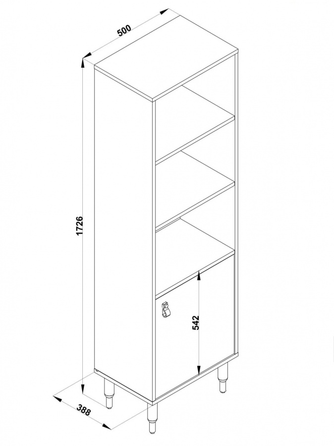 Knižnica magnus - dub sofia/šedá.

 

Knižnica by nemala chýbať v žiadnej detskej alebo študentskej izbe.

 

Knižnica Magnus je vyrobená z lamina 1.

 

Rozmery knižnice Magnus sú 50x173x34cm (š, v, h).

 

Všetky produkty z kolekcie Magnus nájdete nižšie v súvisiacich produktoch.