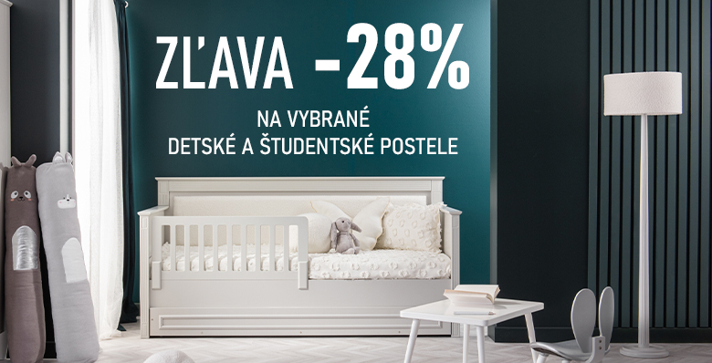 Detské a študentské postele -28%