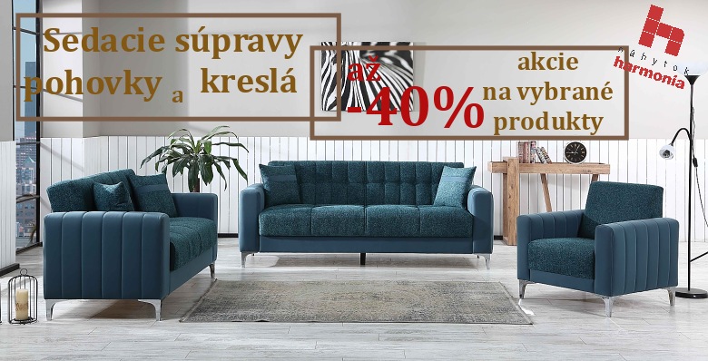 Sedacie súpravy zľava až 40%